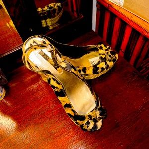 Leopard Print Wedges